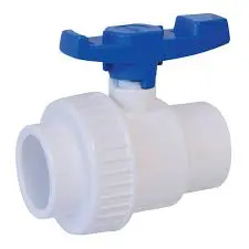 BALLVALVE PVC 110 WHITE SINGLE UNION