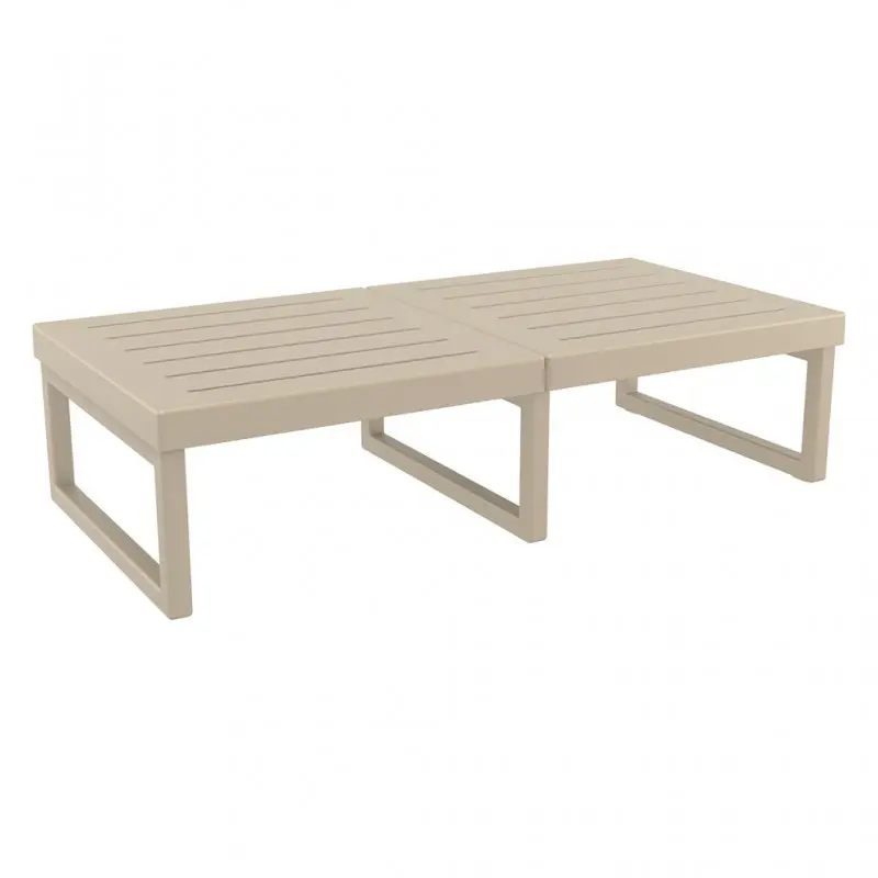 CONTRACT TABLE MYKONOS 130X65CM TAUPE