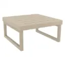CONTRACT TABLE MYKONOS 65X65CM TAUPE