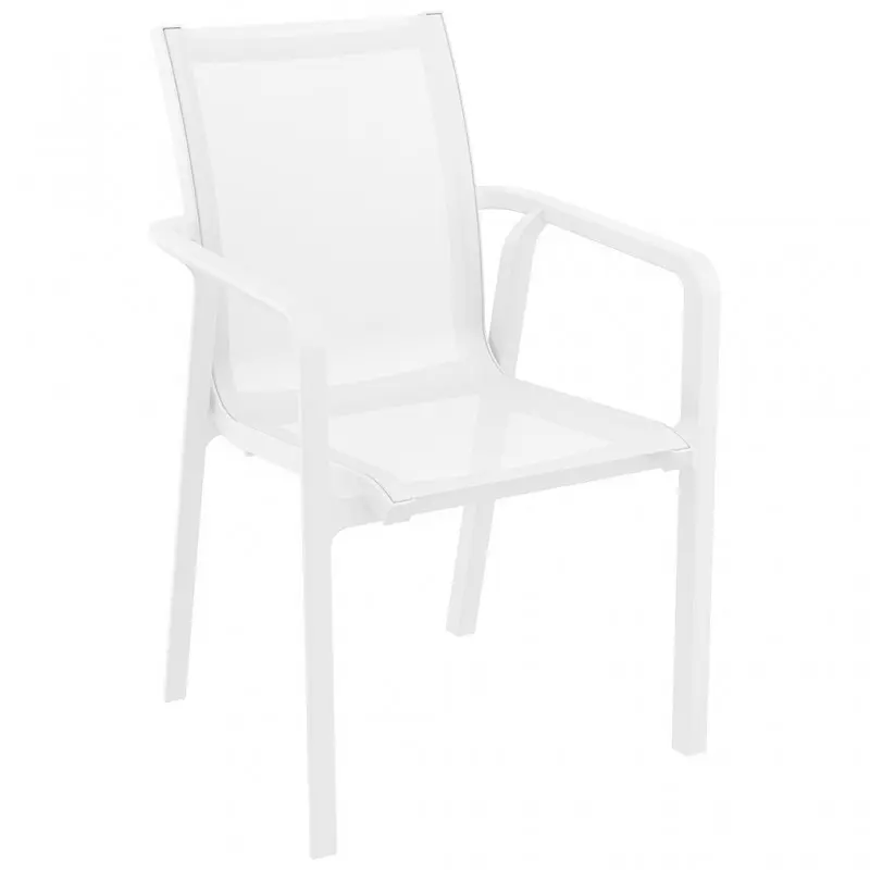 CONTRACT ARMCHAIR PACIFIC WHITE-WHITE