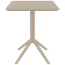 CONTRACT TABLE FOLD SKY 60CM TAUPE