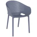 CONTRACT ARMCHAIR SKY DARK GREY