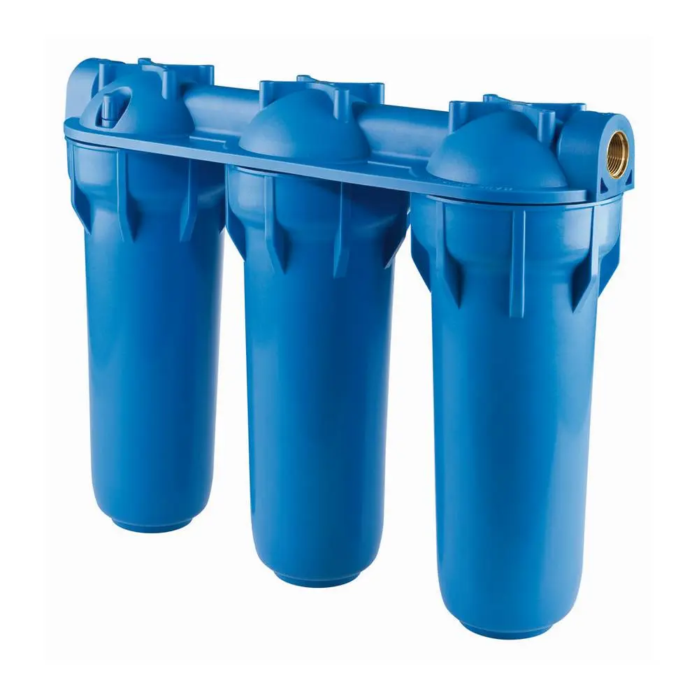 FILTER HOUSING 1''F TRIPLEX 3P BX 10 BLU