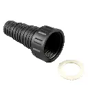 COUPLING PLAS. F. 1.1/4''X25-35 STEPPED BLK 