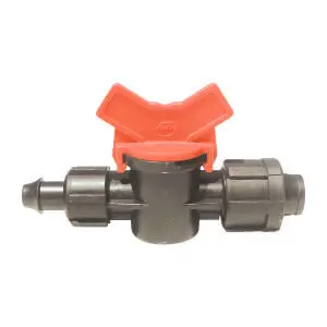 BALLVALVE TAPER TWINWALL 8MM RED