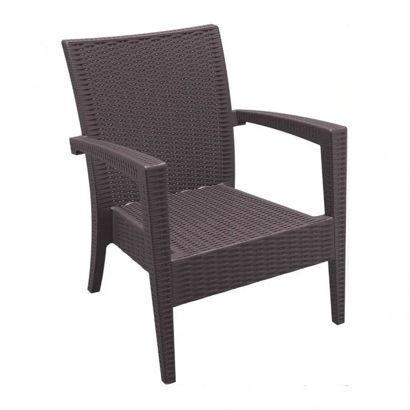 PP RATTAN ARMCHAIR MIAMI BROWN