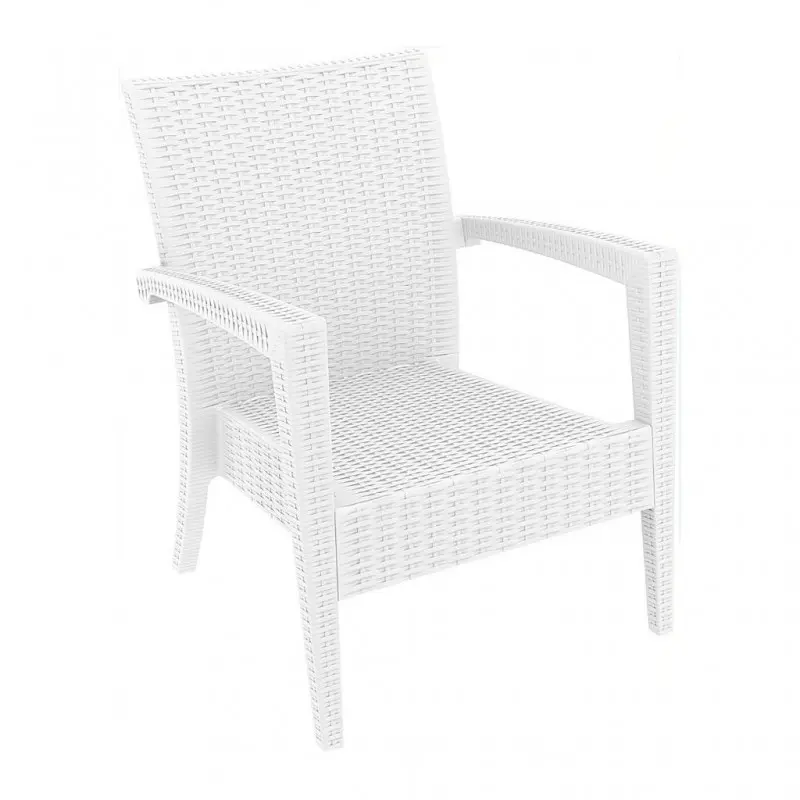 PP RATTAN ARMCHAIR MIAMI WHITE