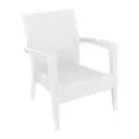 PP RATTAN ARMCHAIR MIAMI WHITE