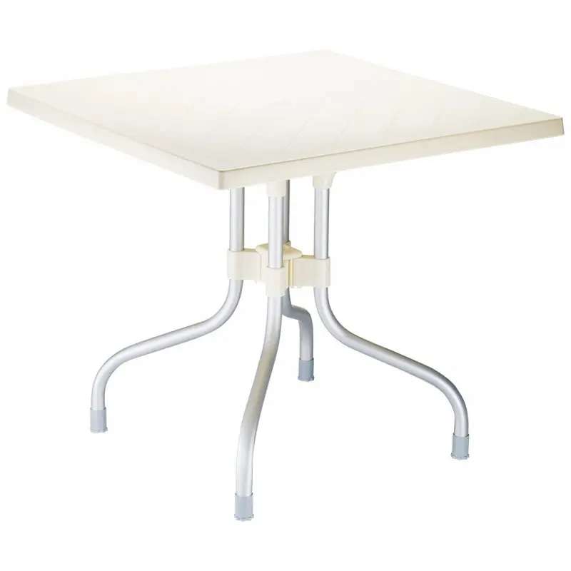 CONTRACT TABLE FORZA BEIGE 80X80CM ALUM