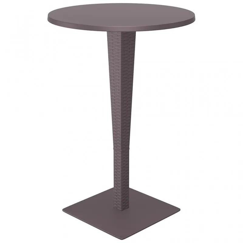 PP RATTAN TABLE RIVA BAR 70X108H BROWN