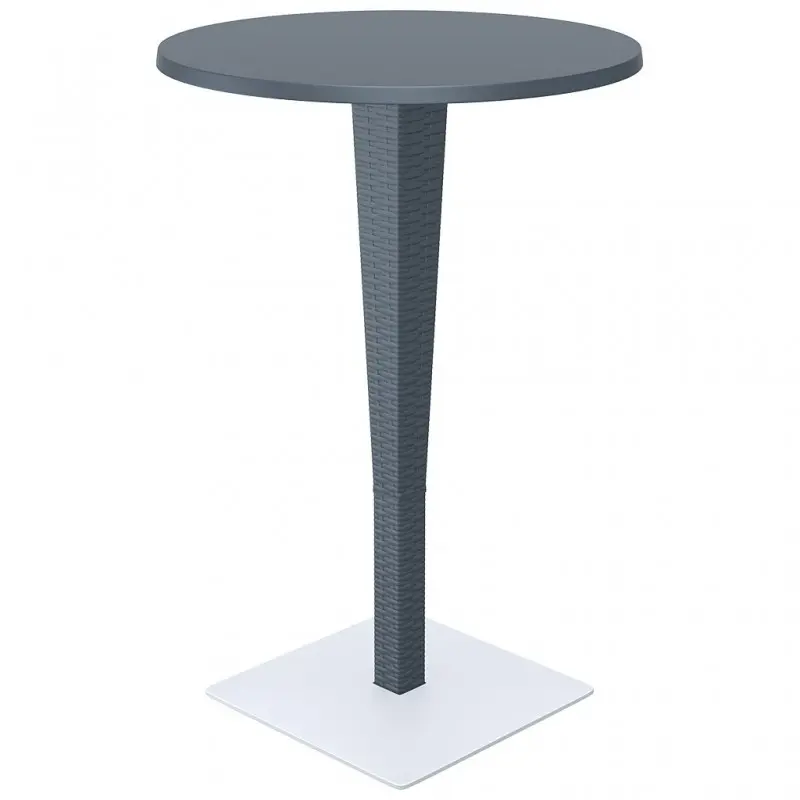 PP RATTAN TABLE RIVA BAR 70X108H GREY