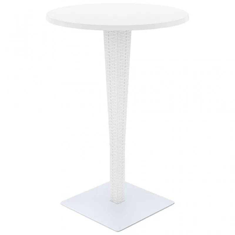 PP RATTAN TABLE RIVA BAR 70X108H WHITE