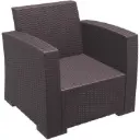 PP RATTAN ARMCHAIR MONACO BROWN
