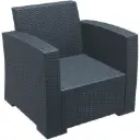 PP RATTAN ARMCHAIR MONACO GREY