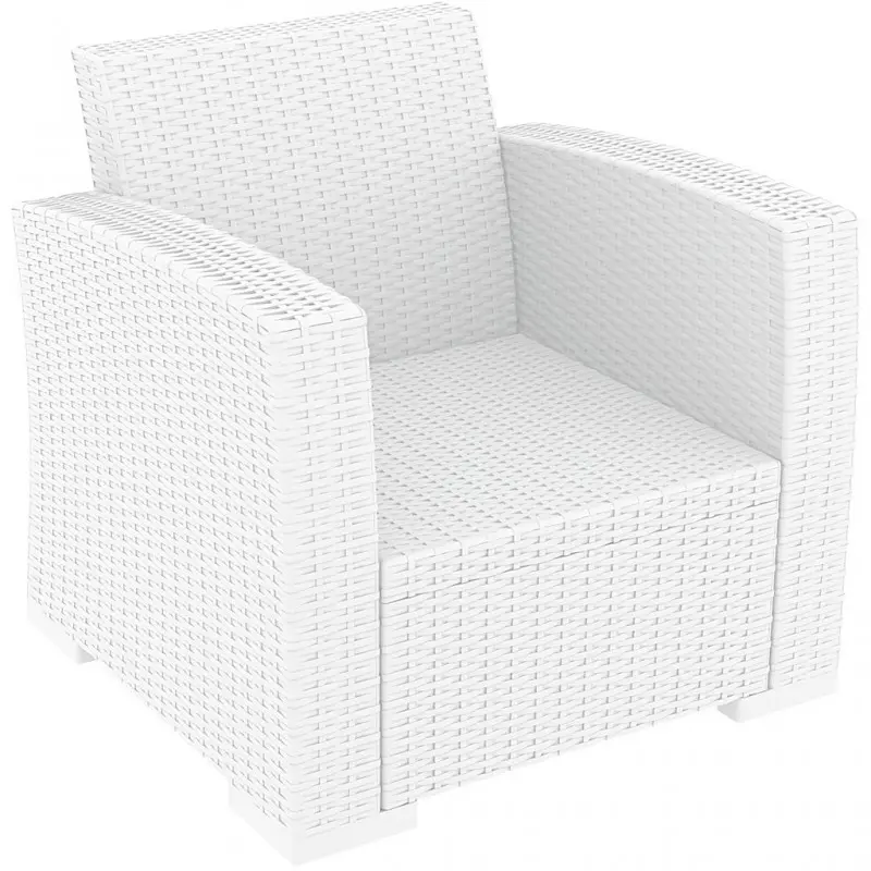 PP RATTAN ARMCHAIR MONACO WHITE