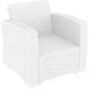 PP RATTAN ARMCHAIR MONACO WHITE