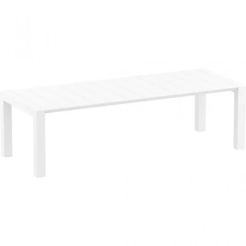 PP RATTAN TABLE VEGAS 100X220/300 WHITE