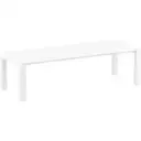 PP RATTAN TABLE VEGAS 100X220/300 WHITE