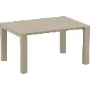 PP RATTAN TABLE VEGAS 100X100/140 TAUPE