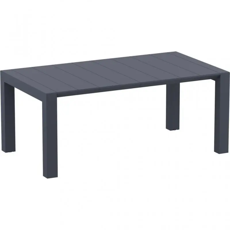 PP RATTAN TABLE VEGAS 100X140/220 GRY C