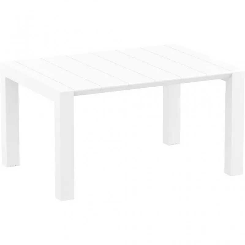 PP RATTAN TABLE VEGAS 100X100/140 WHITE