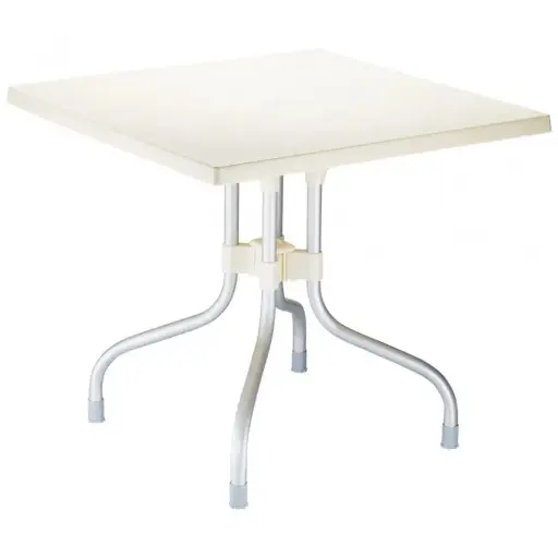 [770-1-BGE] CONTRACT TABLE FORZA BEIGE 80X80CM ALUM