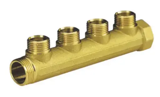 [1260/01] MANIFOLD 4 WAY BRASS 3/4''X1/2''M