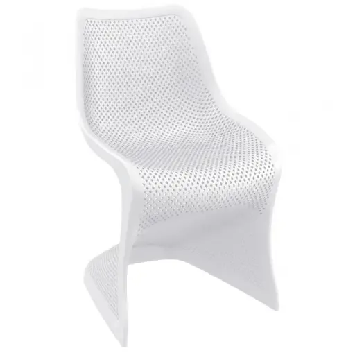 [048-WT] CONTRACT CHAIR BLOOM WHITE