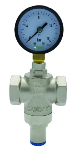 [CM3551-M] VALVE PRESSURE REDUCING BR 1/2'' W/GAUGE