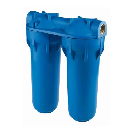 [RA112T722] FILTER HOUSING 1''F DUPLEX 3P BX 10 BLUE