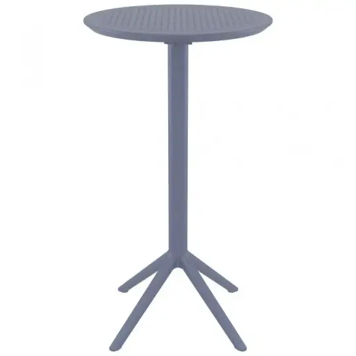 [124-GRY] CONTRACT TABLE SKY ROUND 105CM DARK GREY