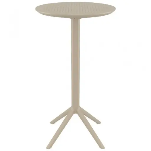 [124-TP] CONTRACT TABLE SKY ROUND 105CM TAUPE